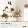 UltraShelf Solid Wood Floating Shelf for Wall Decor, Alder, 36" Long x 6" Deep view 3