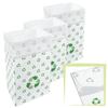 Clean Cubes 30 Gallon Disposable Pop-Up Trash Cans (3-Pack, Multi-Liner) with Fitted Bags  Foldable Garbage & Recycling Bins for Parties, Events & Kitchen (Recycle 30" H x 14" W x 17" D) view 1