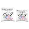 70 Birthday Making the world a better place since 1953 Throw Pillow view 3