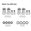 Hgkeke 2 Packs Ball Lock Keg Posts for Cornelius Keg Stainless Corny Keg Post 19/32-18 Female Thread Gas Post Keg Liquid Post Replacement O-Rings Ball Lock Keg Fittings (Post & Poppet &Spring) view 2