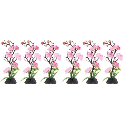 Hemoton 6pcs Japanese Style Cold Plate Flower Decor Lifelike Artificial Flowers for Sushi Decoration Multi-use Sashimi Serving Plate Accents Elegant Background Blossom