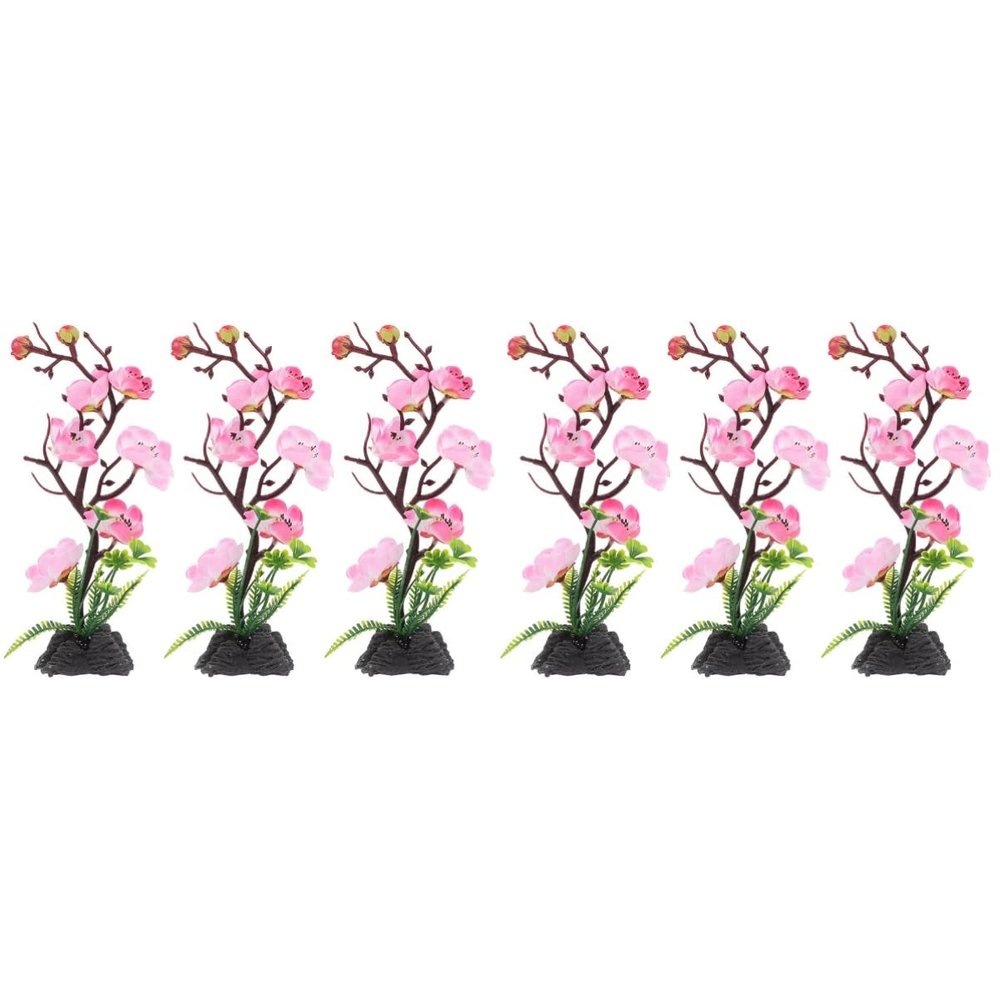 Hemoton 6pcs Japanese Style Cold Plate Flower Decor Lifelike Artificial Flowers for Sushi Decoration Multi-use Sashimi Serving Plate Accents Elegant Background Blossom