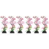 Hemoton 6pcs Japanese Style Cold Plate Flower Decor Lifelike Artificial Flowers for Sushi Decoration Multi-use Sashimi Serving Plate Accents Elegant Background Blossom view 1