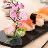 Hemoton 6pcs Japanese Style Cold Plate Flower Decor Lifelike Artificial Flowers for Sushi Decoration Multi-use Sashimi Serving Plate Accents Elegant Background Blossom view 4