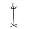 FixtureDisplays Mobile Coat Hanging Rack Table Bed Side Hanger Bag Merchandiser Black 15238-Black-NPF view 1