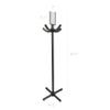 FixtureDisplays Mobile Coat Hanging Rack Table Bed Side Hanger Bag Merchandiser Black 15238-Black-NPF view 2