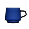 Latte Coffeemug Blue Coffee Cup Glass Mug Heat-resistant Transparent Drinking Cup Suitable for Scenes Home Kitchen Holiday Gifts (10oz-300ml) Coffee Mug Set (Color : A) view 1