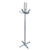 FixtureDisplays Mobile Coat Hanging Rack Table Bed Side Hanger Bag Merchandiser Silver 15238-Silver-NPF view 1