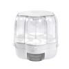360 Rotatable Cereal Dispenser, One-Click Rice Output, Visible Round Multigrain Tank Cup Dry Rice Container Food Dispenser Sealed Grains Cans Grain Storage Tank for Storage Small Beans(Style 6) view 4