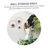 DOITOOL 3pcs Iron Hexagon Wall Shelves Decorative Wall-Mounted Storage Rack Decor for Plants Books Collectibles Stylish Space-Saving Organizer view 3