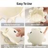 Bathroom Bathtub Overflow Drain Cover- Silicone Bath Tub Drain Cover, Tub Overflow Drain Stopper with Suction Cups, Adds Inches of Water for Deeper Bath, Cute Bathroom Accessories, Ivory view 2
