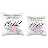 82 Birthday Making the world a better place since 1942 Throw Pillow view 3