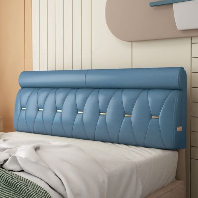 Bed Pillow Large Headboard Cushion Back Support Body Lumbar Backrest Reading Bolster King Size Wedge Decorative Pillow with Removable Cover,C,with headboard 39.3"/100cm