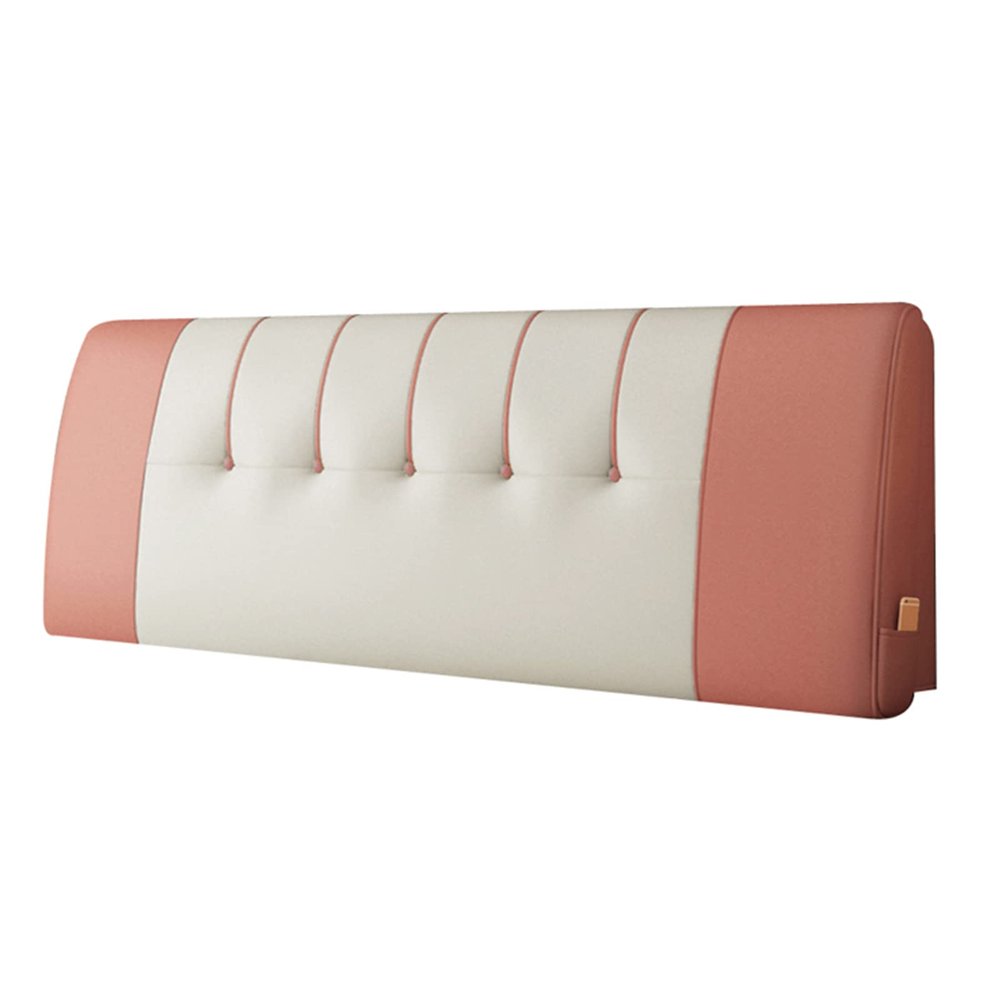 Headboard Wedge Pillow Rectangle Bolster Pillows for Daybed Bunk Bed Cushion Large Support Backrest Bed Rest Reading Pillow Lumbar Positioning Upholstered,A,No headboard 47.2"/120cm