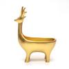 BOOMLATU Creative Resin Deer Statues Jewelry Tray Key Tray Organizer for Entryway,Table, Home,Bar and Office (Gold) view 1