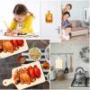 36 Pcs Wooden Mini Cutting Board with Handle Unfinished Wood Craft Mini Charcuterie Boards Paddle Blank Small Chopping Plank for DIY Kitchen Cooking Vegetables Decor(9.4 x 5.1 Inch) view 4