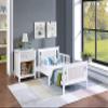 CKLMMC Vintage Toddler Bed with Reversible Headboard and Footboard Panel, The Perfect Transition Bed with Two Side Safety Rails,JPMA Certified (White#T^) view 2