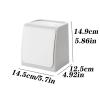 TOMYEUS Bathroom Trash Can Kitchen Wall Mounted Trash Can Creative Punch-Free Litter Case Bathroom Multifunctional Garbage Storage Box Waste Bin (Color : A) view 2