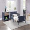 CKLMMC Vintage Toddler Bed with Reversible Headboard and Footboard Panel, The Perfect Transition Bed with Two Side Safety Rails,JPMA Certified (Blue#T^) view 4