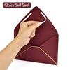 A6 Luxury Burgundy Invitation 4x6 Envelopes - 50 Pack, Self Seal, For 4x6 Cards| Perfect for Weddings, Invitations, Photos, Graduation, Baby Shower| 6.5 x 4.75 Inches view 3