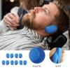 Hairdressing Ear Cover Hair Dye Ear Cover Plastic Hair Dye Earmuffs Ear Protector for Salon Home Shower Bathing, 10pcs Blue view 2