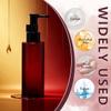 100ml Glass Oil Pump Bottle 2 Pack, Lockable Refillable Empty Dispenser Bottles for Massage Oil, Makeup Remover, Lotion, Essential Oil, Leak-Proof Dark Red Frosted Glass view 3
