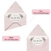 50 Pack A6 Pink Envelopes With Rose Gold Border 4 x 6 - V flap, Quick Self Seal, For 4x6 Cards| Perfect for Weddings, Invitations, Photos, Graduation, Baby Shower (Pink-rose golden border) view 4