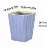 TOMYEUS Bathroom Trash Can 12L Household Large Garbage Basket Living Room Toilet Simple Coverless Trash Can Bedroom Kitchen Bedroom Storage Bucket Waste Bin (Color : Purple) view 2