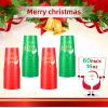 Youyole 60 Pcs Reusable 16 oz Plastic Tumblers - Christmas Stadium Cups, Dishwasher Safe, Ideal for Christmas Party Supplies (Classic) view 3