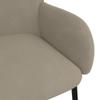 vidaXL Dining Chairs in Light Gray Velvet - Elegant, Modern Design, Comfortable Foam Filling, for Living Room, Dining Room, and More - Set of 2 view 4