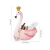 BOOMLATU Creative Resin Flamingo Statues Jewelry Holder Key Bowl Organizer for Entryway,Table, Home,Bar and Office (Crown A) view 2