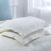 XXRBB Quilted Bedspread Embossed Coverlet with 2 Pillow Shams, Solid Color Cotton Bed Cover Set,Beige,Double 230x250cm view 4