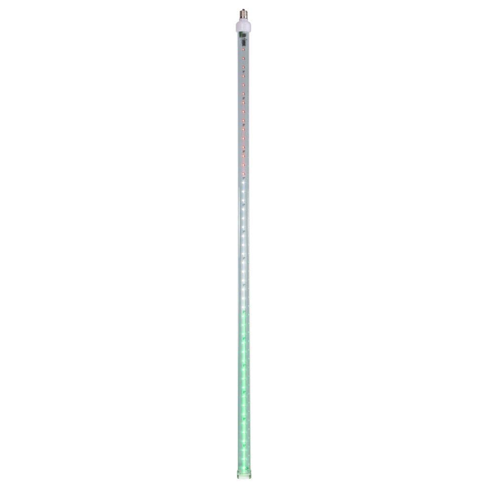 Vickerman 683606-36" Red/White/Green C9 Base Snow Fall LED Tube Lights (5 Pack) (XS36C124)