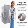 VELVETSURE 12 Pack Heavy Duty Extra Large Moving Bags W/Backpack Straps - Strong Handles & Zippers, Storage Totes For Space Saving, Fold Flat, Alternative to Moving Box and Storage Bin, Silver view 4