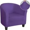 youyoucool Club Chair Slipcover Stretch Spandex Barrel Chair Covers Removable Tub Chair Slipcovers Armchair Sofa Cover Couch Furniture Protector Arm Chair Cover for Living Room3 Piece deep Purple view 1