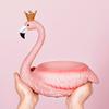 BOOMLATU Creative Resin Flamingo Statues Jewelry Holder Key Bowl Organizer for Entryway,Table, Home,Bar and Office (Crown B) view 3