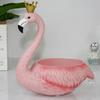 BOOMLATU Creative Resin Flamingo Statues Jewelry Holder Key Bowl Organizer for Entryway,Table, Home,Bar and Office (Crown B) view 4