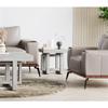 Unique Furniture Contemporary Wood End Table in Barley Natural view 2
