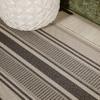JONATHAN Y Double Stripe Indoor Outdoor Runner Rug 2X8 Black/Beige, Haynes Modern for Backyard, Patio, Porch, Easy-Cleaning, High Traffic, Pet-Friendly, Non-Shedding (SMB202D-28) view 3