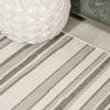 JONATHAN Y Wavy Stripe Indoor Outdoor Runner Rug 2X8 Cream/Dark Gray, Castara Modern for Backyard, Patio, Porch, Easy-Cleaning, High Traffic, Pet-Friendly, Non-Shedding (SMB205C-28) view 3
