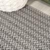 JONATHAN Y Concentric Squares Indoor Outdoor Runner Rug 2X8 Black/Light Gray, Chevron Modern for Backyard, Patio, Porch, Easy-Cleaning, High Traffic, Pet-Friendly, Non-Shedding (SMB206B-28) view 3