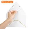 A6 White Envelopes 4 x 6 With Gold Border,- 50 Pack, Quick Self Seal, For 4x6 Cards| Perfect for Weddings, Invitations, Photos, Graduation, Baby Shower| 250GSM Luxury paper|5.25 x 7.25 Inches (White) view 3
