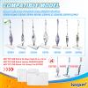 KEEPOW Steam Mop Replacement Pads Compatible with Shark S3500 Series S3501 S3601 S3550 S3901 SE450 S3801CO S3601D S2901Steamer Pocket Mop Washable Microfiber for All Hard Floors Cleaner (5 White) view 2