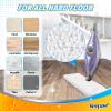 KEEPOW Steam Mop Replacement Pads Compatible with Shark S3500 Series S3501 S3601 S3550 S3901 SE450 S3801CO S3601D S2901Steamer Pocket Mop Washable Microfiber for All Hard Floors Cleaner (5 White) view 3