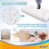 KEEPOW Steam Mop Replacement Pads Compatible with Shark S3500 Series S3501 S3601 S3550 S3901 SE450 S3801CO S3601D S2901Steamer Pocket Mop Washable Microfiber for All Hard Floors Cleaner (5 White) view 4