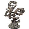 4.33In 3D Brass Dragon Casting Statue,Animal Metal Zodiac Dragon Figurine Home Office Decor Desktop Crafts Sculpture Decoration Collection view 1