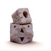IYB-Marble Soapstone Incense Stick Holder | Agarbatti Stand | Candle Burner | Tea Light Holder. Perfect Handmade Leaf Carving Home Decor. view 4