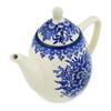 Polmedia Polish Pottery Tea or Coffee Pot UNIKAT - Morning Frost Pattern Handmade in Boleslawiec Poland + Certificate of Authenticity view 1