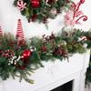 Pre-Decorated Ornaments and Pinecones Artificial Christmas Garland - 7' x 14" - Unlit view 3