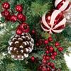Pre-Decorated Ornaments and Pinecones Artificial Christmas Garland - 7' x 14" - Unlit view 4